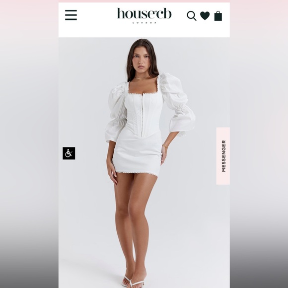 House of CB MATILDA DRESS WHITE SIZE XS - Picture 2 of 5